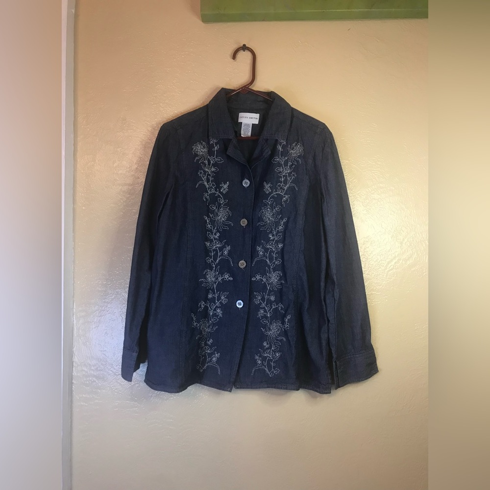 Women’s Jaclyn smith jean long sleeve shirt